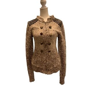 Beautiful Boutique sweater size small with beads on the shoulders.